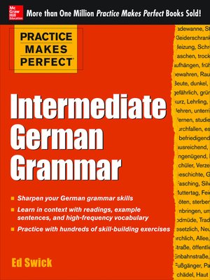 cover image of Practice Makes Perfect Intermediate German Grammar